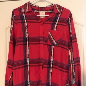 Pink American Eagle flannel-perfect condition